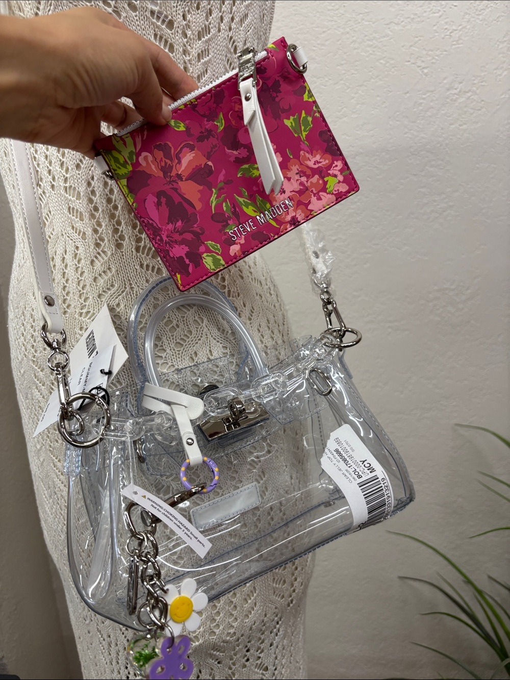 Steve Madden bgummy crossbody bag clear - Picture 10 of 16